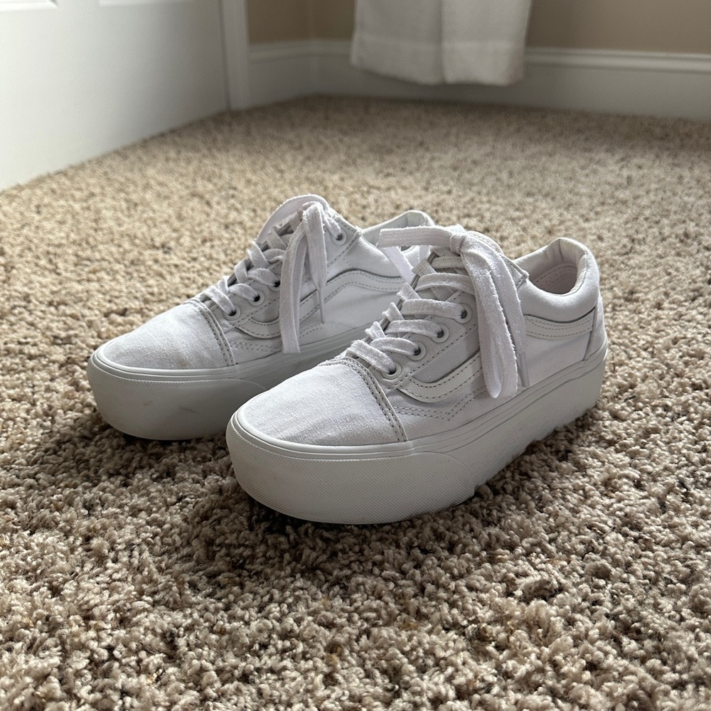 Vans Old Skool Stackform Platform Sneakers Women’s Size 6.5 Preowned